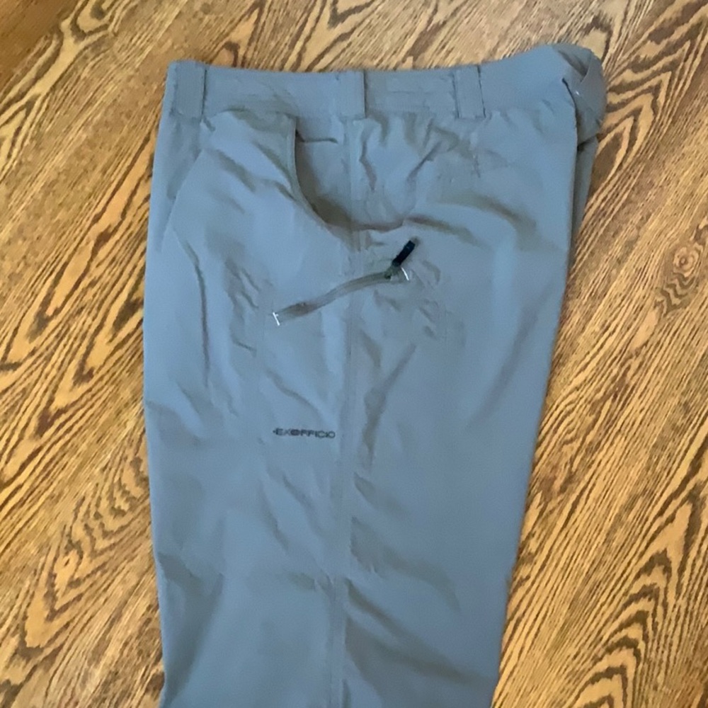 Exofficio Nomad Travel Convertable Straight Leg Pants Women’s 18 Gray UPF 30+ - Picture 6 of 9
